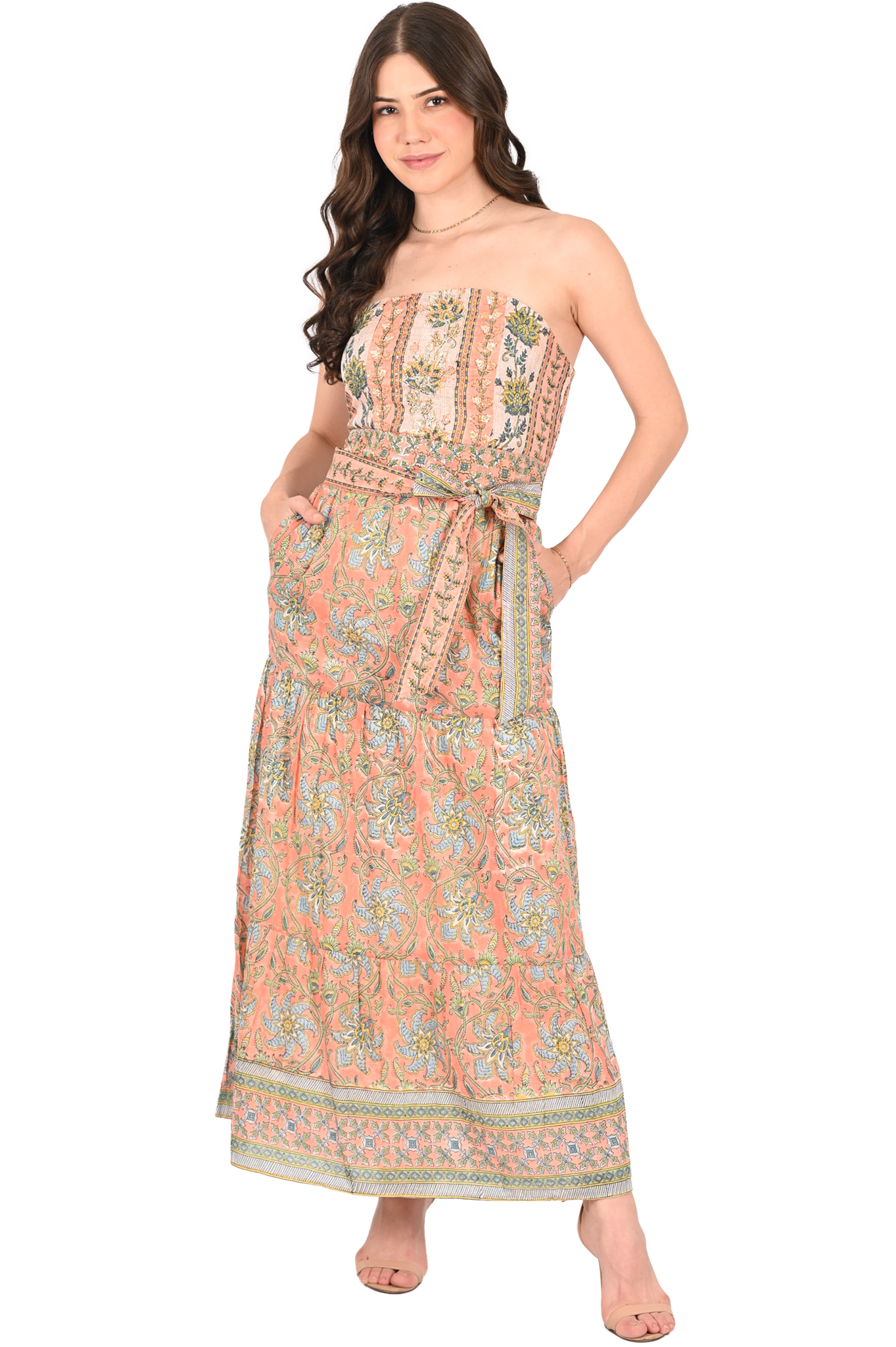 Embroidered Arya Maxi Dress