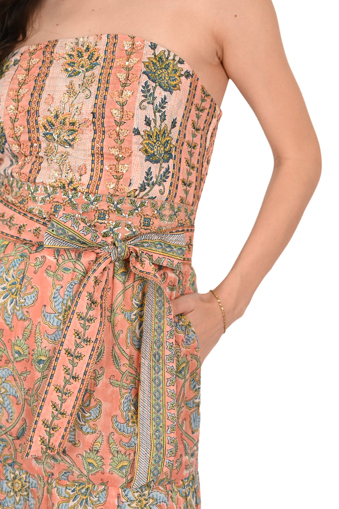Embroidered Arya Maxi Dress