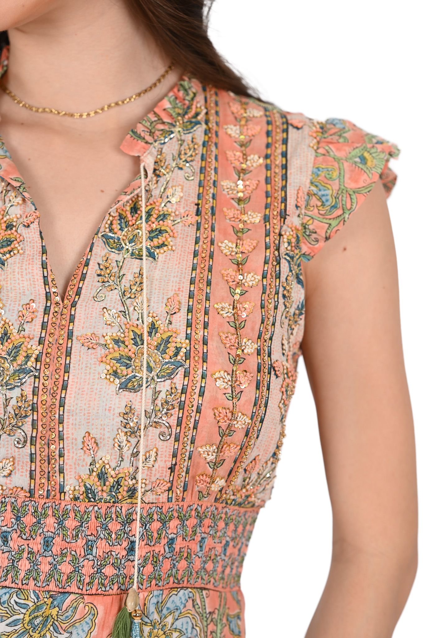 Embroidered Kate Maxi Dress