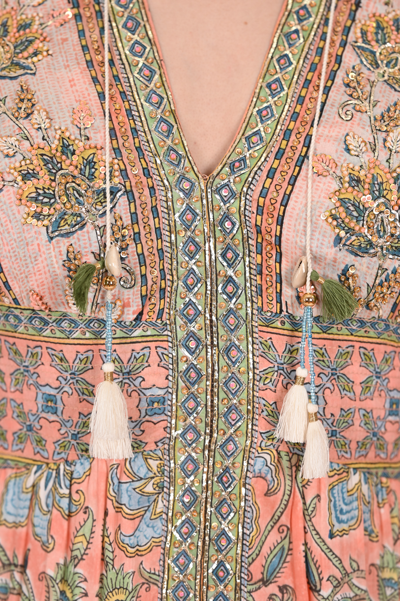 Embroidered Lyla Maxi Dress