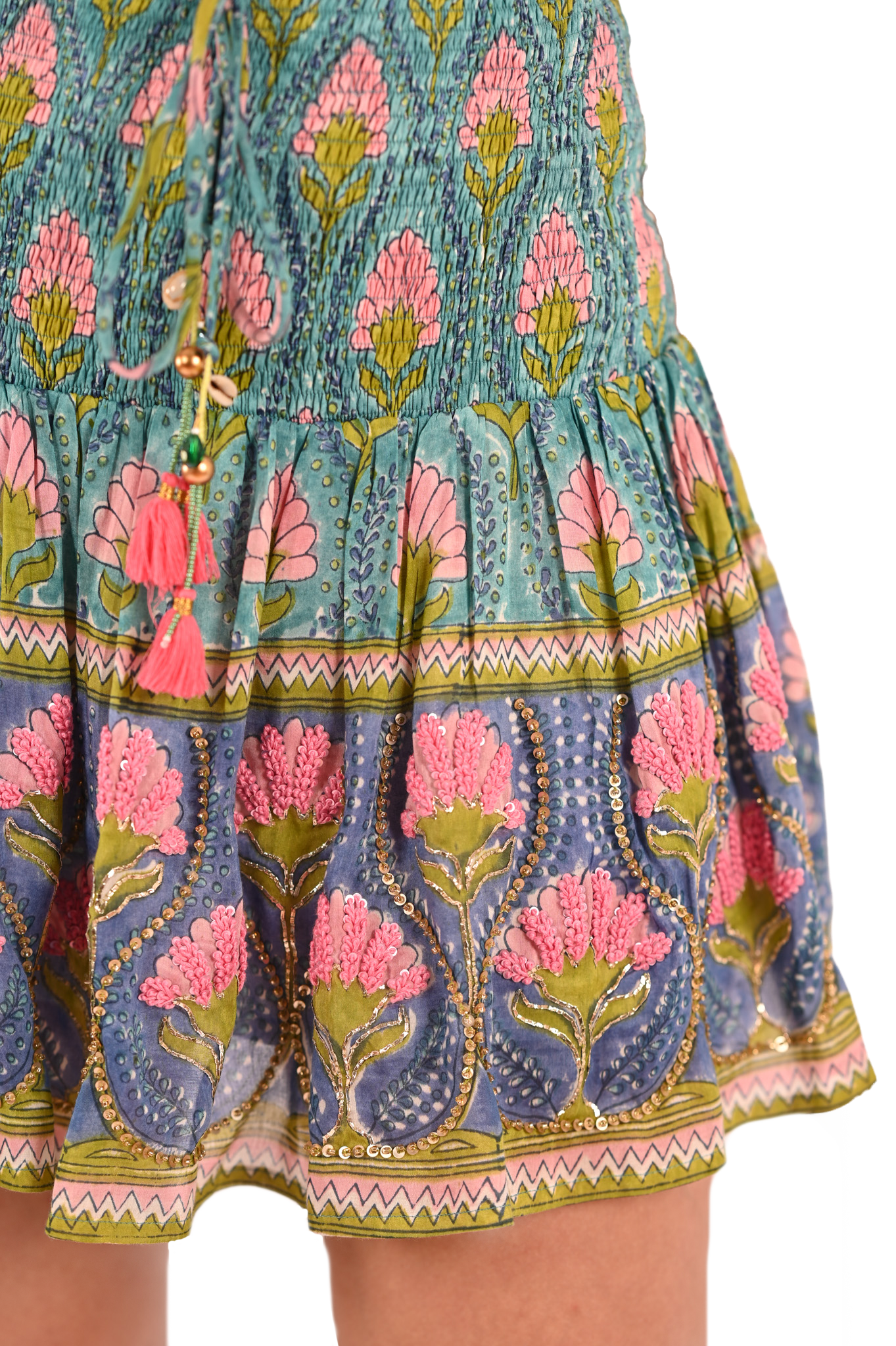 Embroidered Rivia Mini Skirt