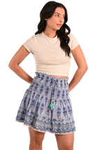 Embroidered Rivia Mini Skirt