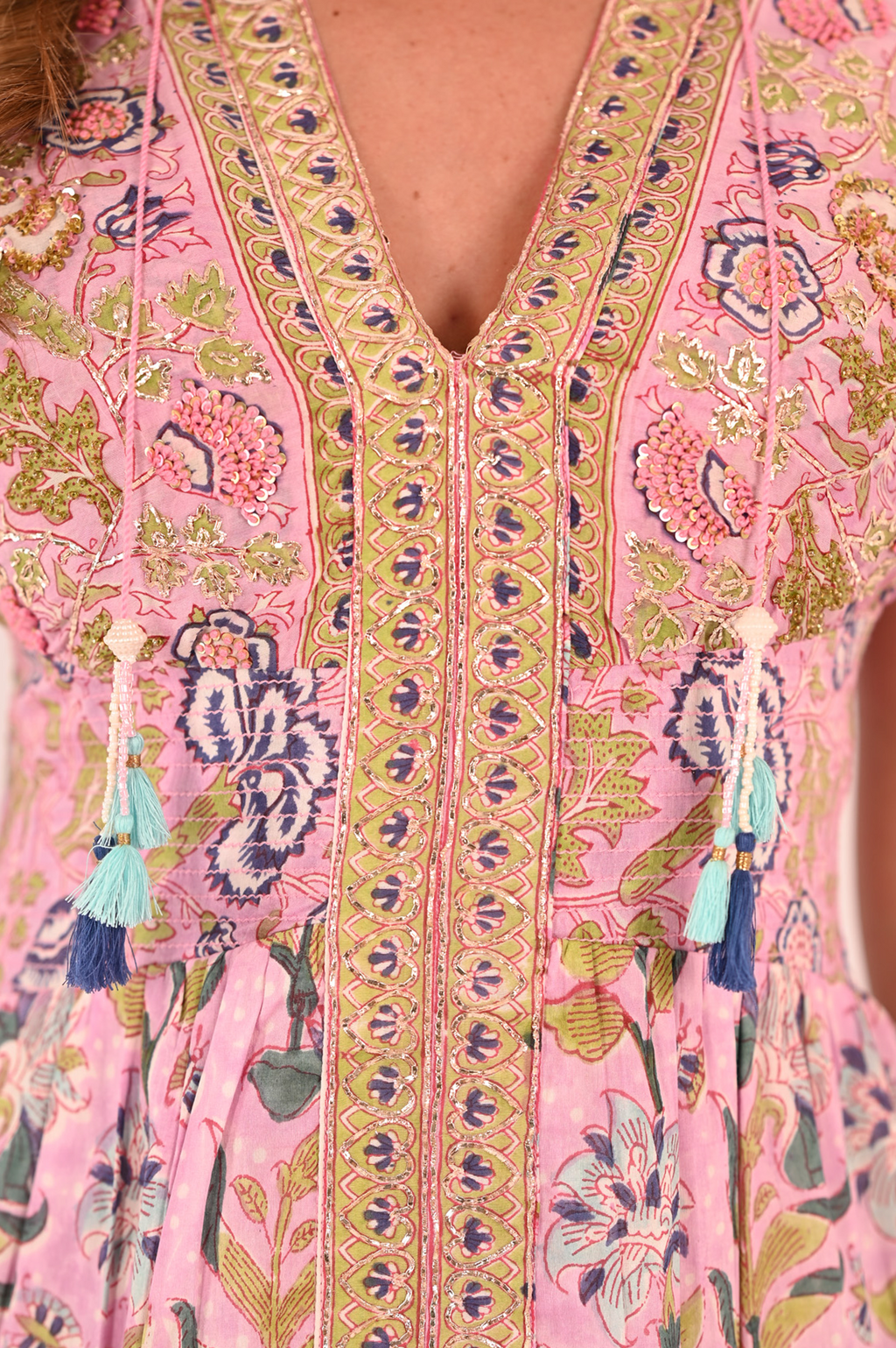 Embroidered Lyla Maxi Dress