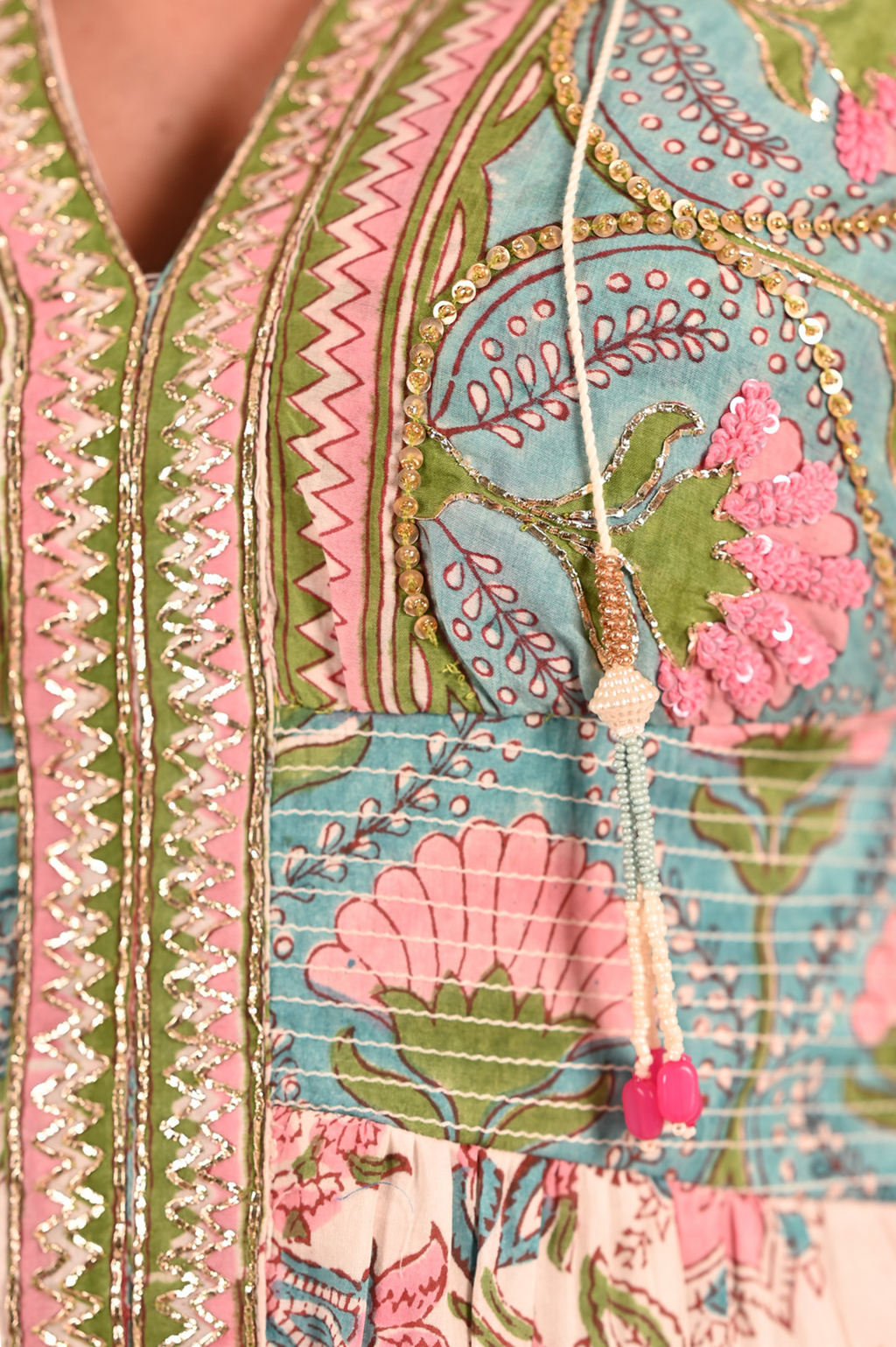 Embroidered Lyla Maxi Dress