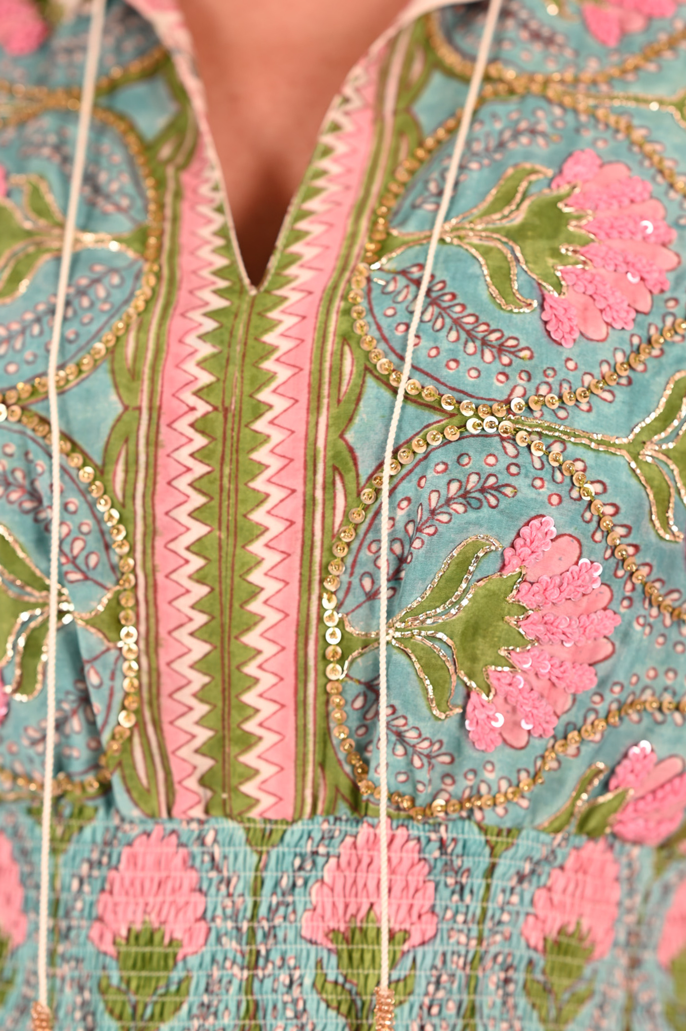Embroidered Kate Maxi Dress