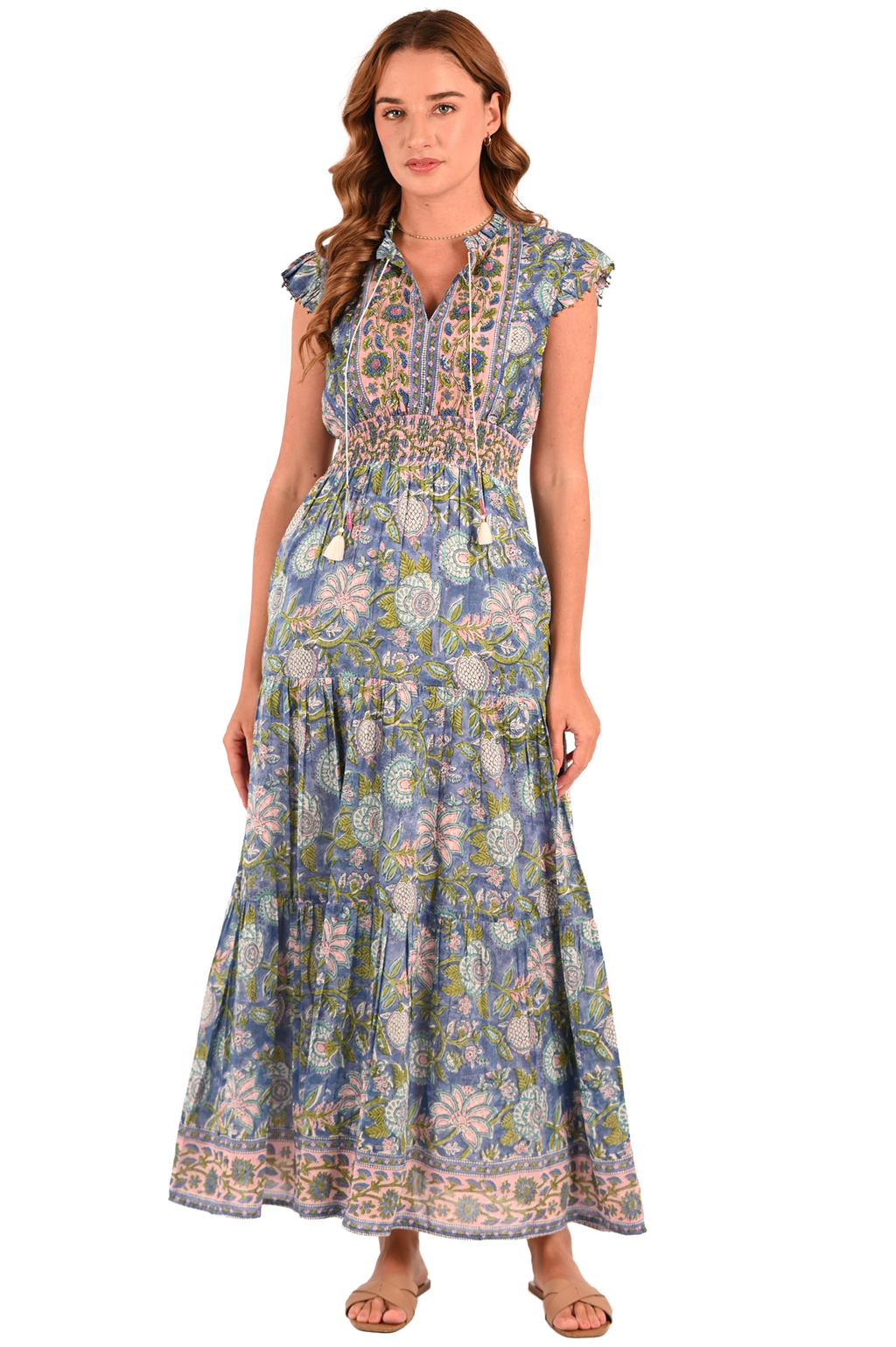 Embroidered Kate Maxi Dress