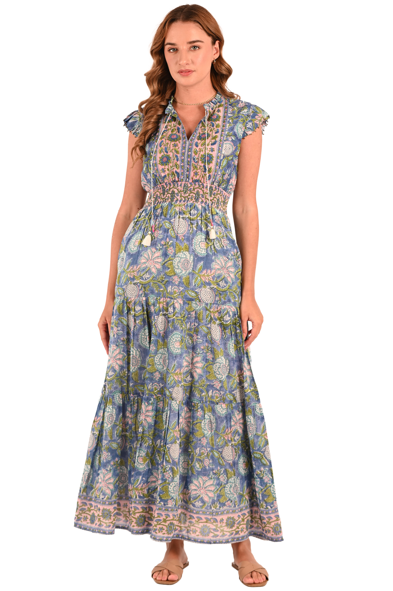 Embroidered Kate Maxi Dress