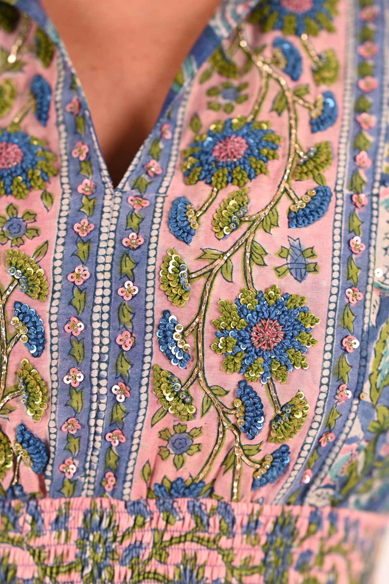 Embroidered Kate Maxi Dress