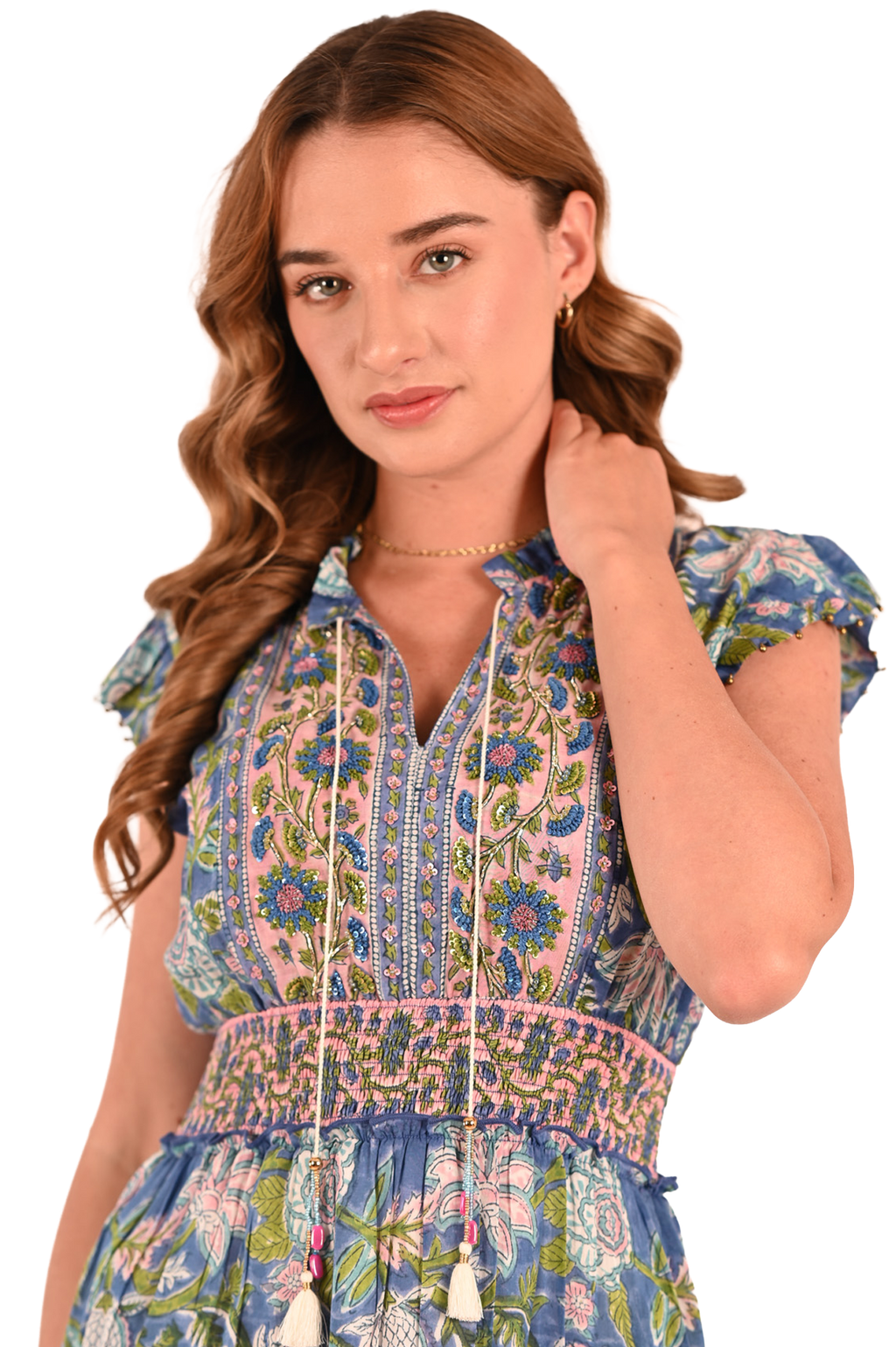 Embroidered Kat Mini Dress