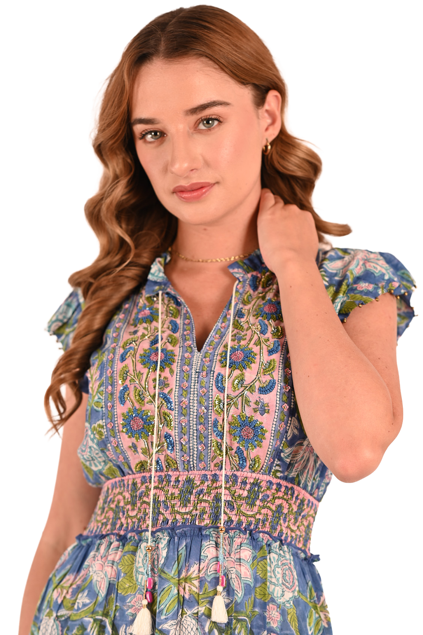 Embroidered Kat Mini Dress