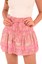Embroidered Rivia Mini Skirt