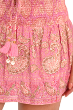 Embroidered Rivia Mini Skirt
