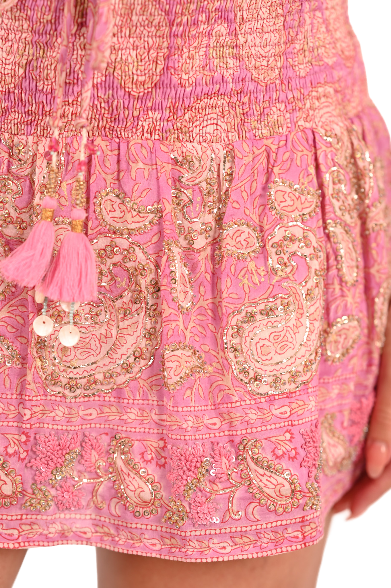 Embroidered Rivia Mini Skirt