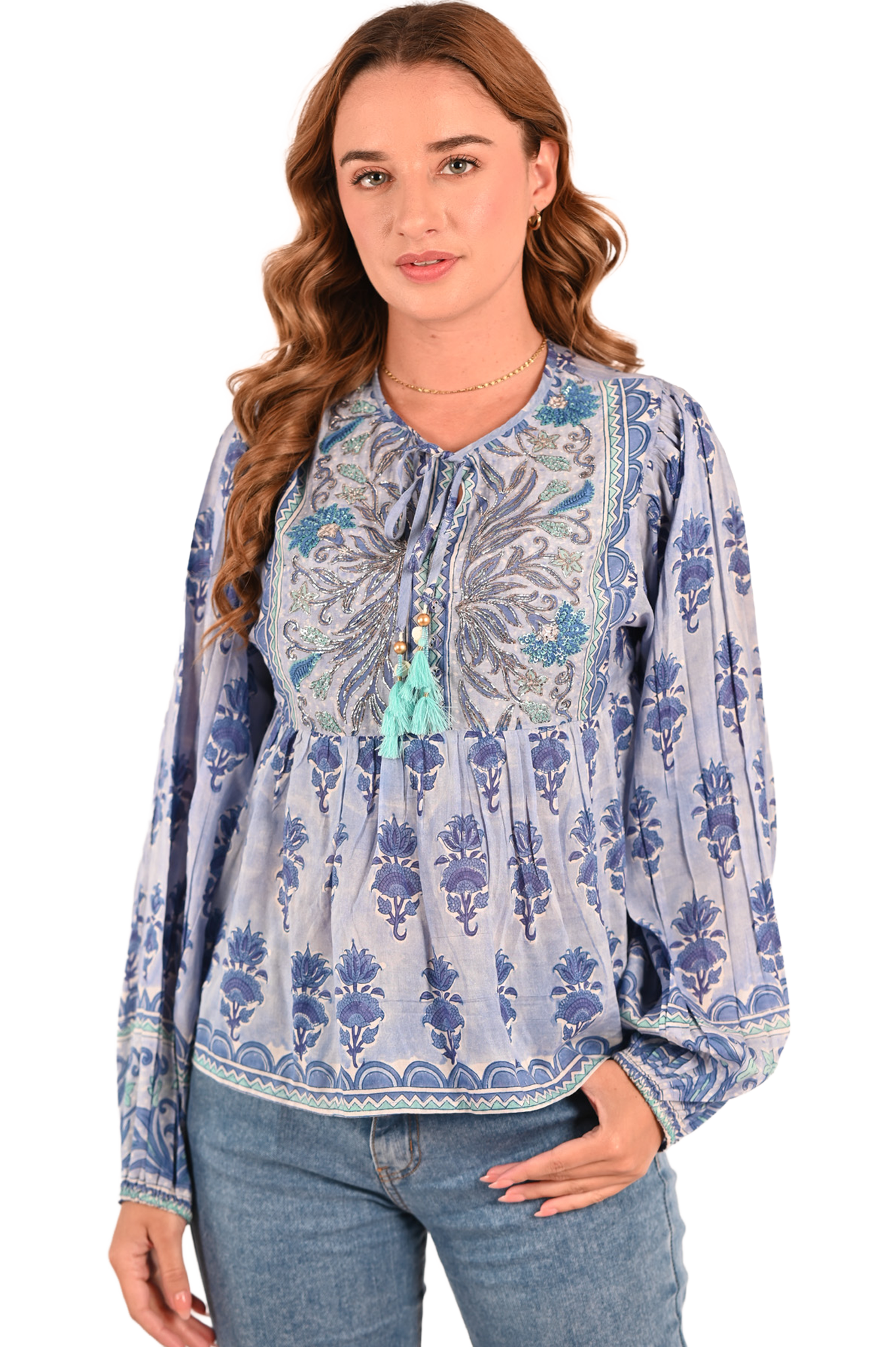Embroidered Melia Top