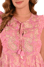 Embroidered Lyric Top