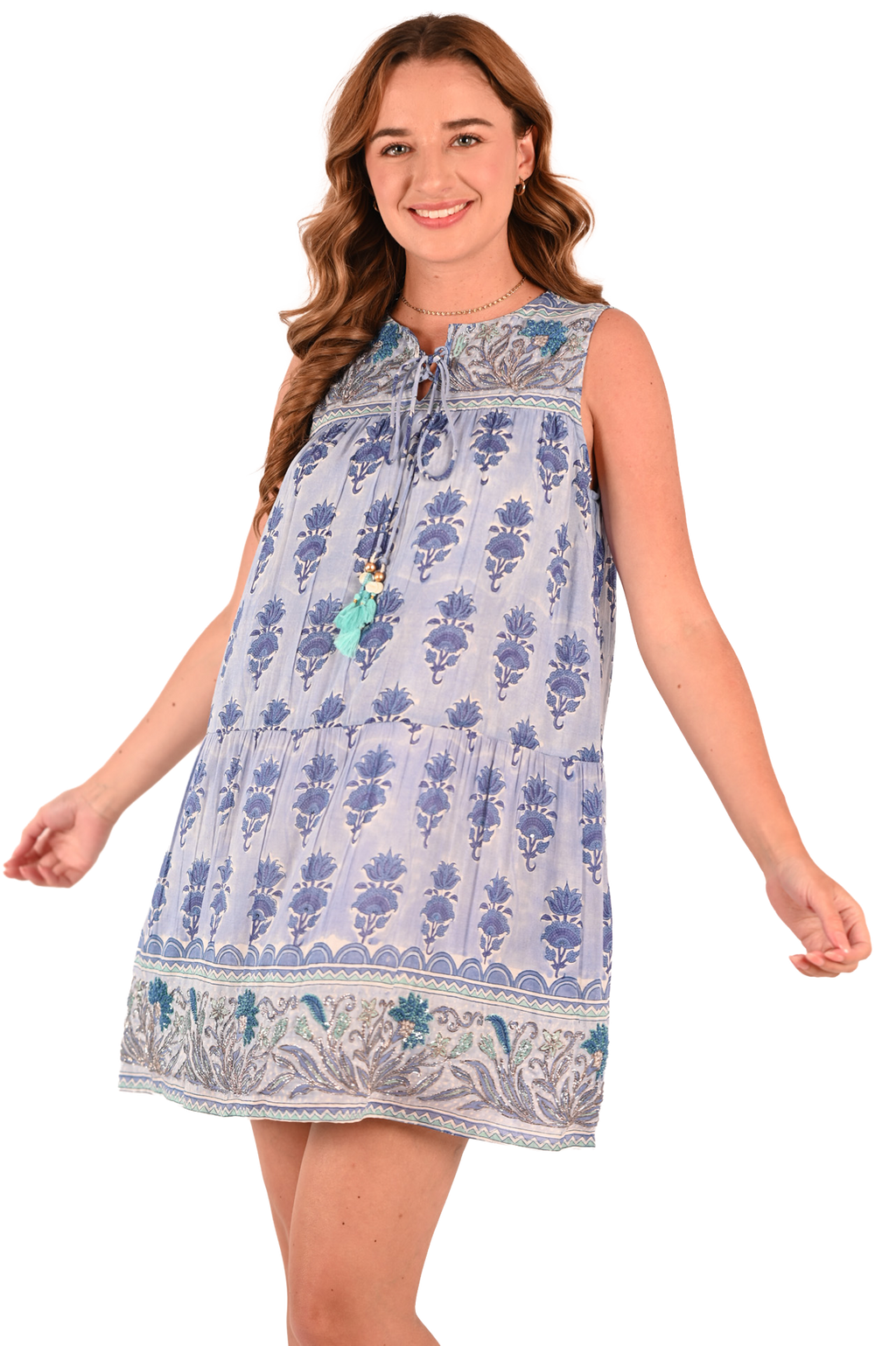Embroidered Riva Mini Dress