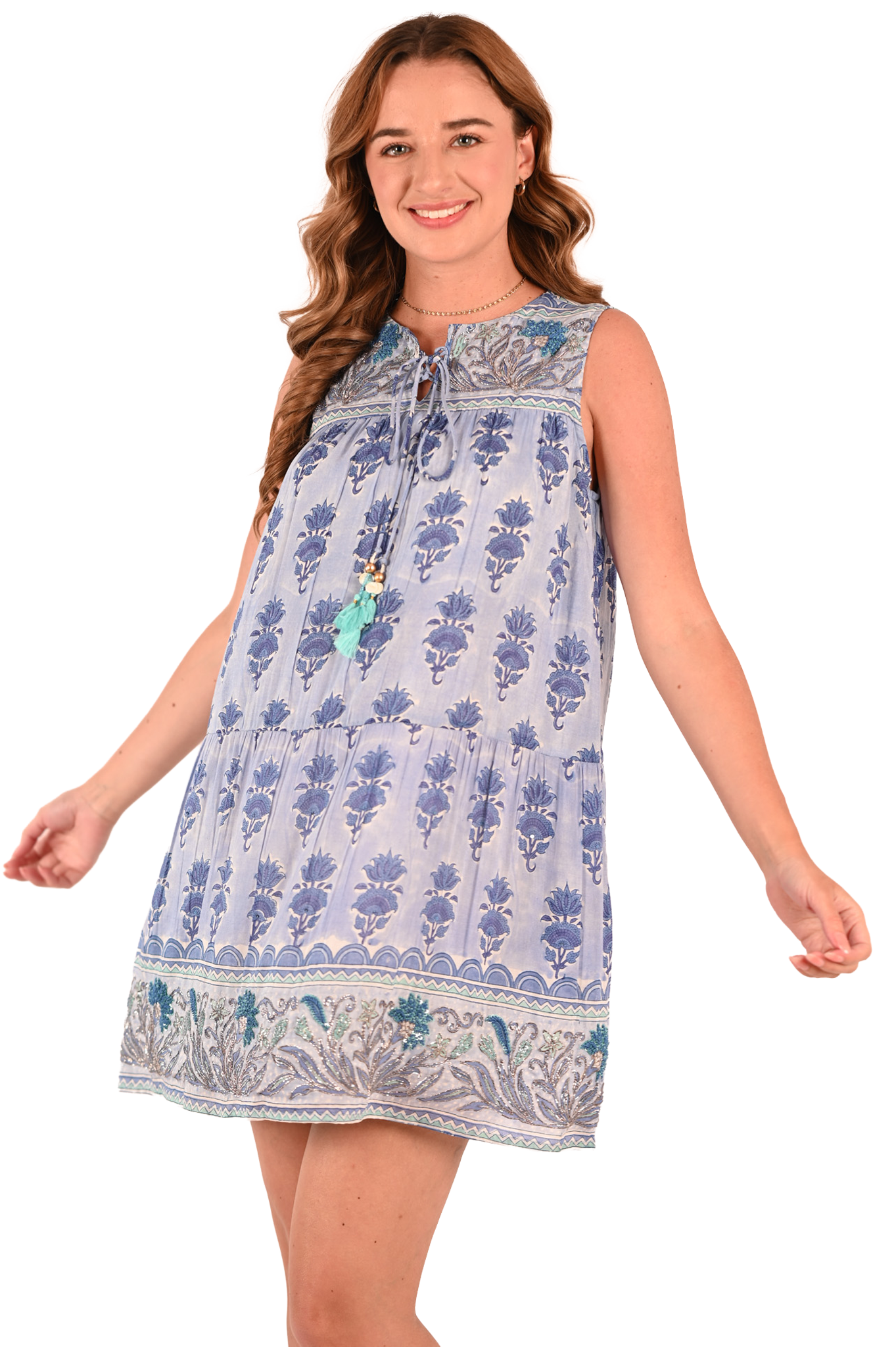 Embroidered Riva Mini Dress