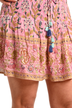 Embroidered Rivia Mini Skirt