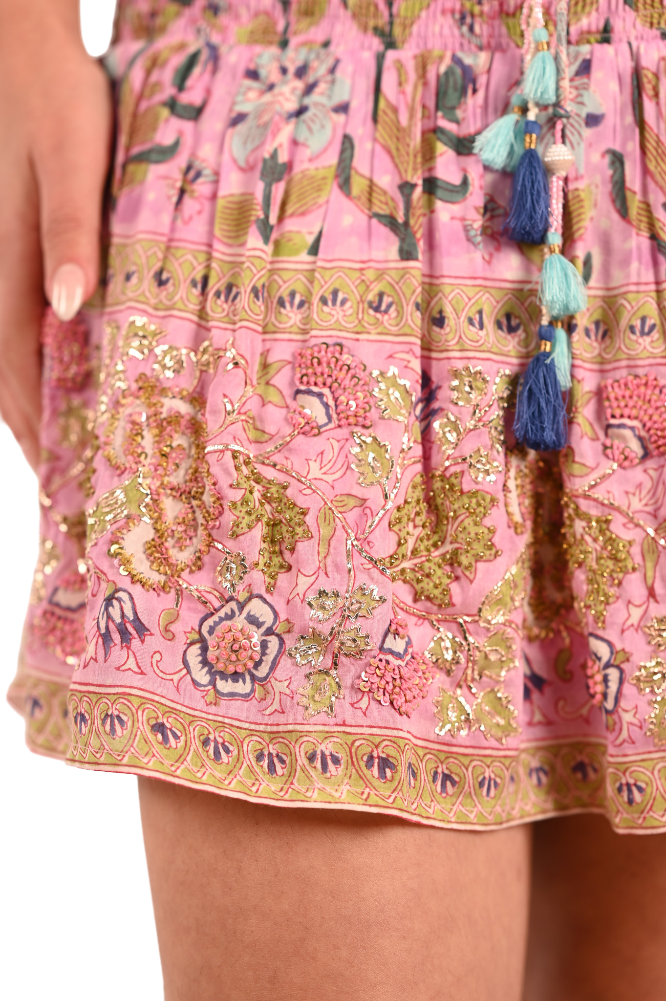 Embroidered Rivia Mini Skirt