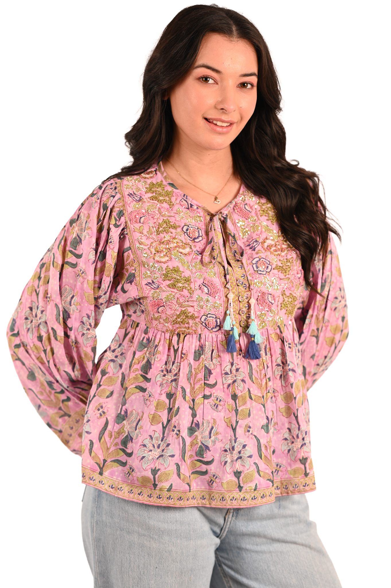 Embroidered Melia Top